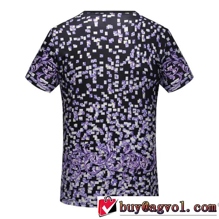 超人気美品 2018春夏新作 着回し度抜群 ヴェルサーチ VERSACE 半袖Tシャツ