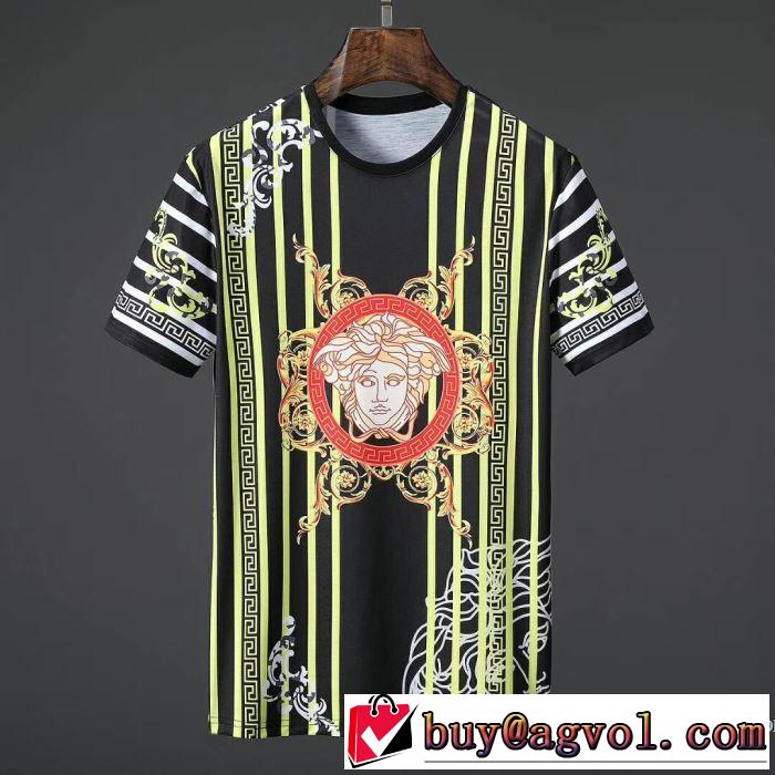 しわになりにくい ヴェルサーチ VERSACE 半袖Tシャツ 2018春夏新作 主役級のアイテム