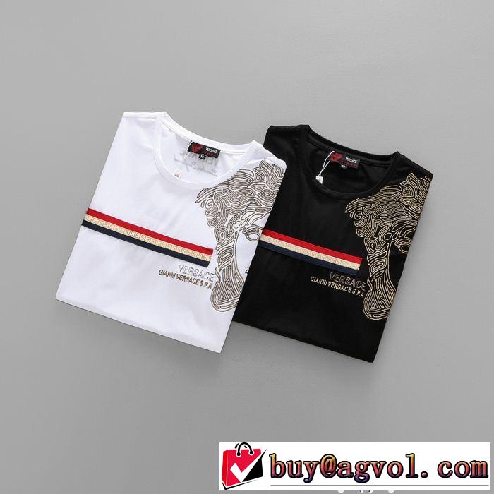  18ＳＳ美品 半袖Tシャツ 2色可選 ヴェルサーチ VERSACE 絶妙な新商品