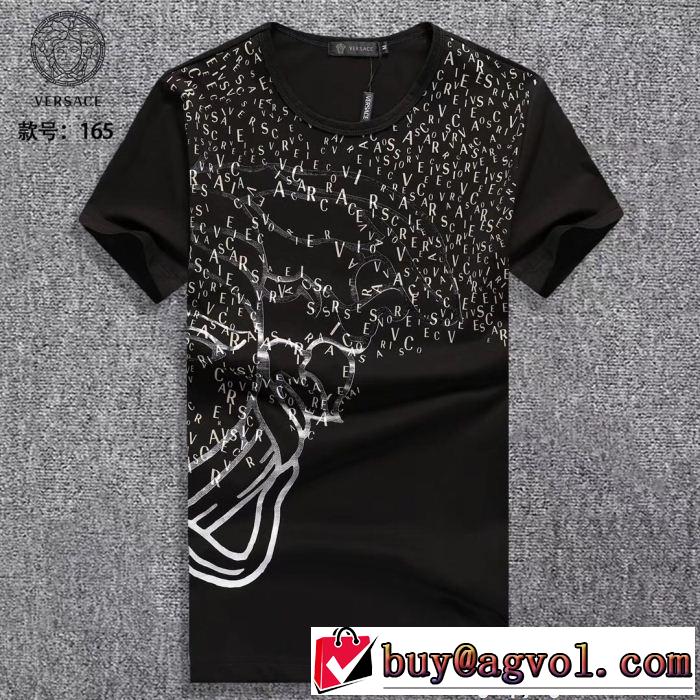 2018年春夏入荷 １着は持つべき ヴェルサーチ VERSACE 3色可選 半袖Tシャツ