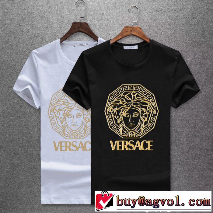 主役級のアイテム 品良く ヴェルサーチ VERSACE 18ＳＳ美品 半袖Tシャツ 2色可選