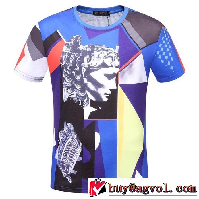 2018年人気満々のブランド ヴェルサーチ VERSACE  半袖Tシャツ ファッションスタッズ