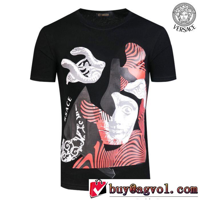 半袖Tシャツ ヴェルサーチ VERSACE 2018新品入荷 2色可選 赤字価格 最終数量限り！
