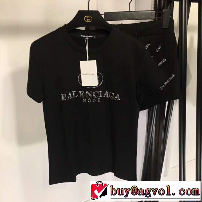 現代的な印象 BALENCIAGA 2018年春夏入荷 2色可選超目玉新作 Tシャツ/半袖バレンシアガ