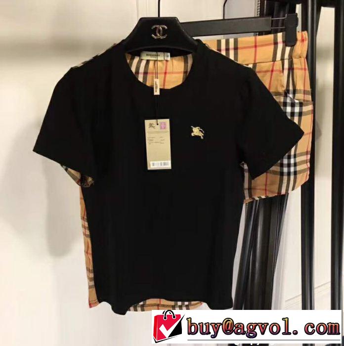 最近人気一番！2色可選Tシャツ/半袖 バーバリー絶妙な新商品 BURBERRY 4色可選上下セット