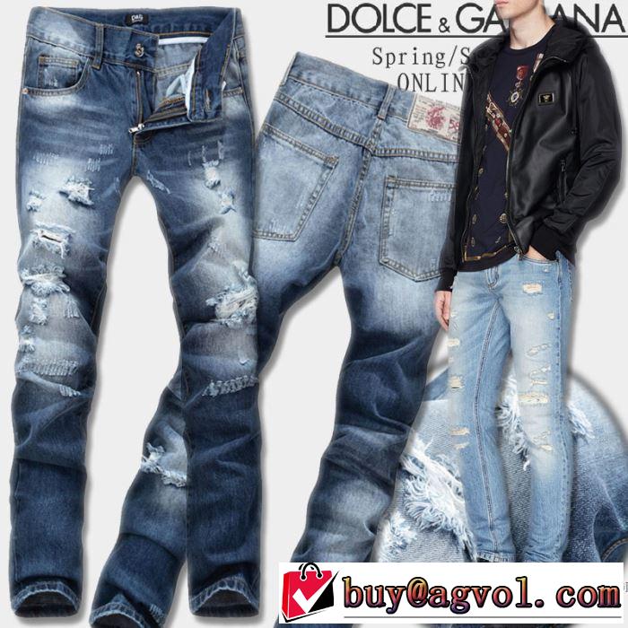  2018新作 ドルチェ＆ガッバーナ Dolce&Gabbana デニムパンツ オシャレ 毎年流行り定番アイテムおすすめ