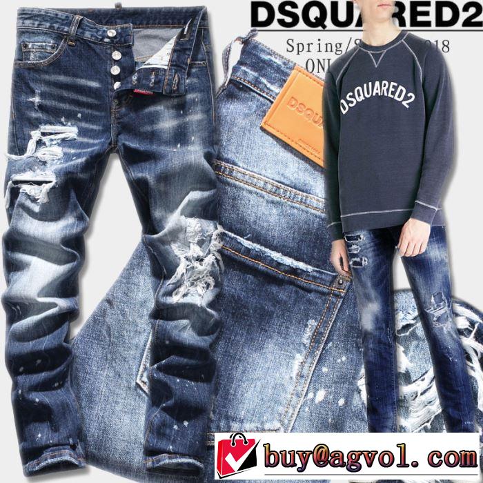 SALE品追加 2018新作 ディースクエアード DSQUARED2 デニデニムパンツ メンズ 大人気ブランド