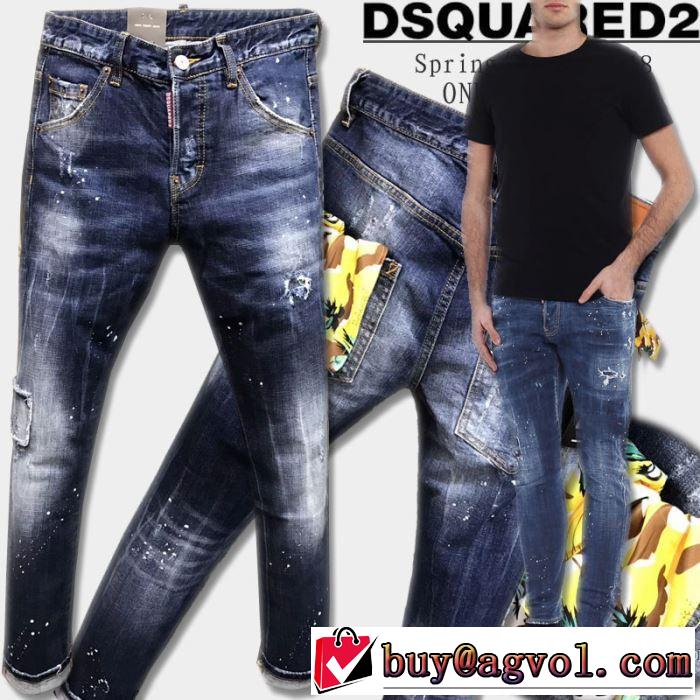  すっかり定番化 2018新作 ディースクエアード DSQUARED2 デニデニムパンツ メンズ