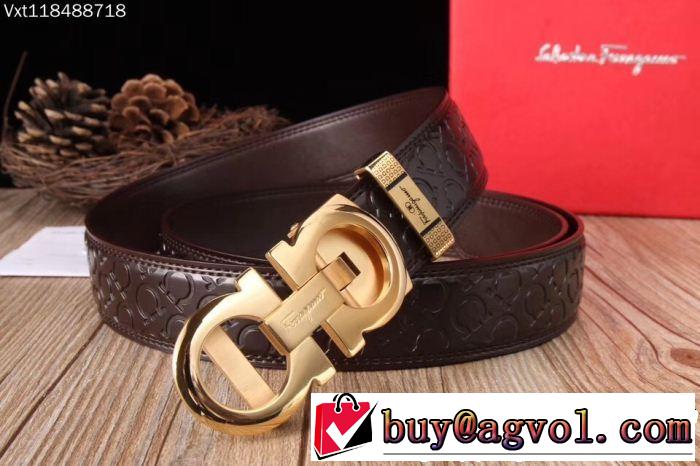  流行の注目ブランド FERRAGAMO サルヴァトーレフェラガモ ベルト すっかり定番化  2色可選