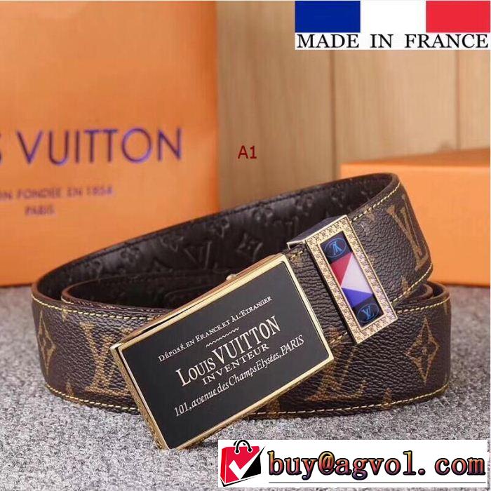 ルイ ヴィトン コピーLOUIS VUITTONンズレザーベルトビジネスベルトバックルカジュアル就活人気定番新品