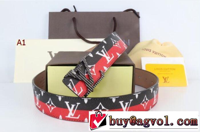 2018秋冬の定番新品到来! 数量限定再入荷 ベルト 多色可選 ルイ ヴィトン LOUIS VUITTON