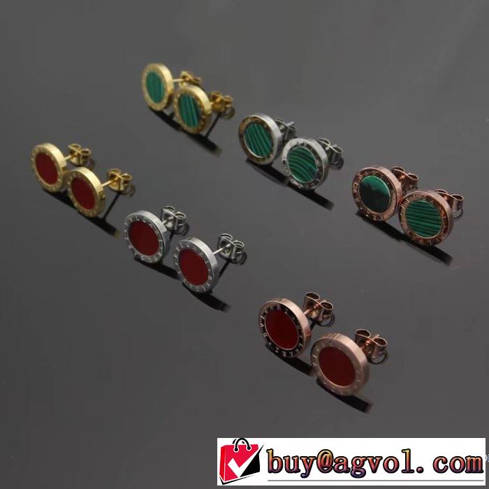 ピアス ブルガリ BVLGARI 多色可選 2018春夏新作 プレゼントに最適 美品！