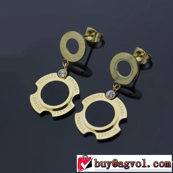 3色可選 ◆モデル愛用◆ 2018春夏新作 ピアス ブルガリ BVLGARI