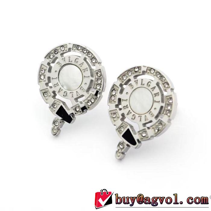 ピアス ブルガリ BVLGARI 3色可選 2018春夏新作 首胸ロゴ