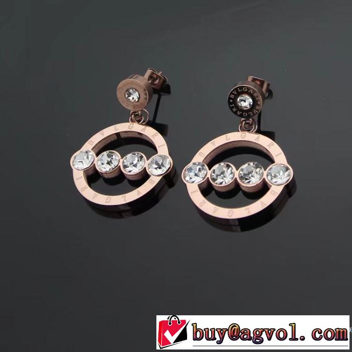 3色可選 2018春夏新作 ピアス ブルガリ BVLGARI 耐久性に優れ