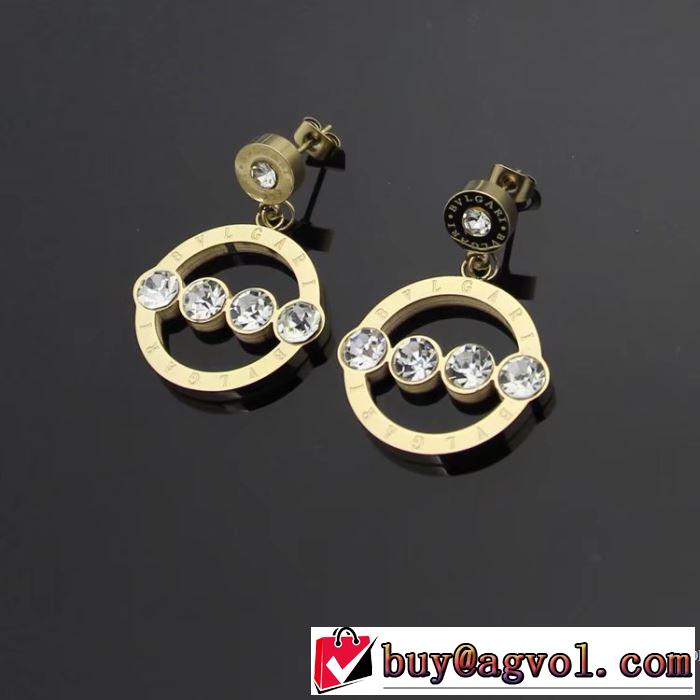 3色可選 2018春夏新作 ピアス ブルガリ BVLGARI 耐久性に優れ