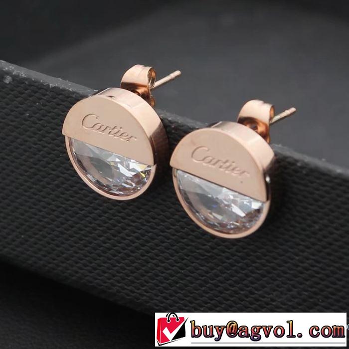 2018春夏新作 カルティエ CARTIER 3色可選 ピアス デザイン性の高い