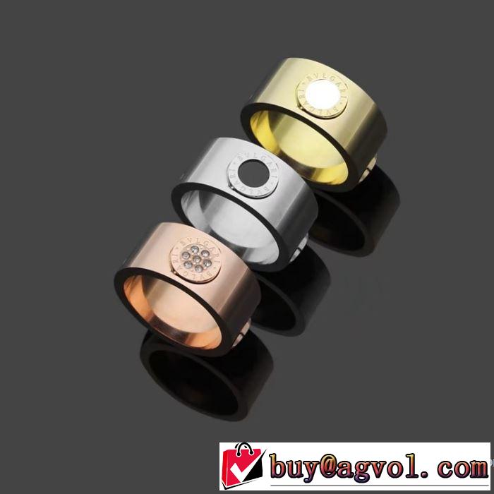 2018春夏新作 ファッション 人気 ブルガリ BVLGARI 指輪 3色可選