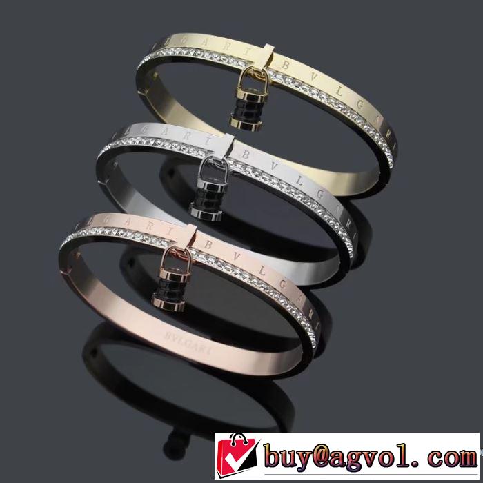  スタイリッシュな印象2018春夏新作3色可選ブルガリ BVLGARI ブレスレット