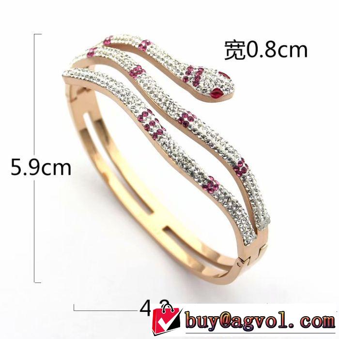 現代的な印象 ブルガリ2018【SALE！】ブレスレット上品でベーシック BVLGARI 3色可選