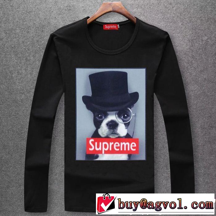  定番品質保証 シュプリーム SUPREME 個性的なモデル 長袖 Tシャツ 多色可選 人目を引く存在感
