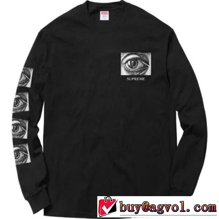  大胆なデザインSUPREME M.C. ESCHER EYES LS 4色選択可 長袖/Tシャツ2018最高ランキング