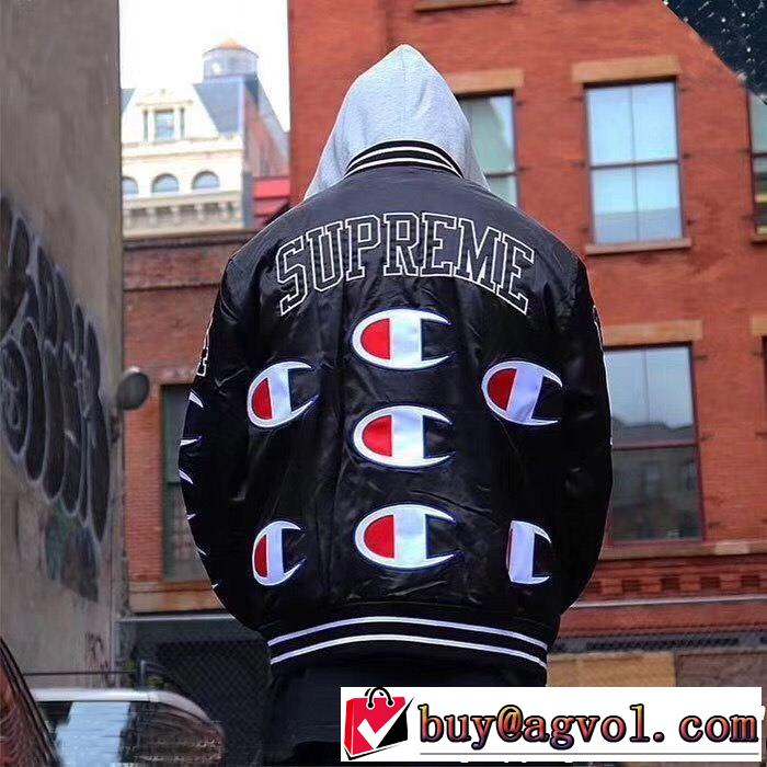 3色可選 Supreme X Champion Jacket 18FW 秋のお出かけに最適 今季爆発的な人気 SUPREME シュプリーム