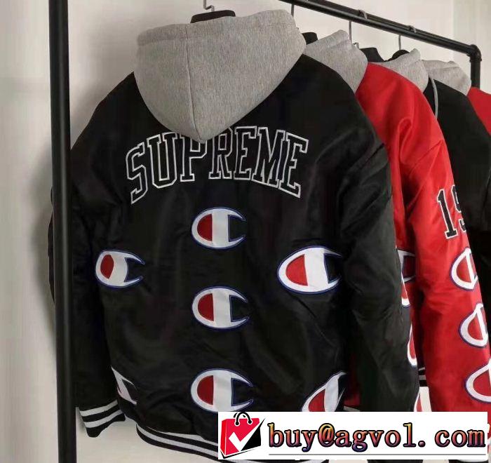 3色可選 Supreme X Champion Jacket 18FW 秋のお出かけに最適 今季爆発的な人気 SUPREME シュプリーム