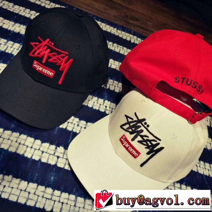  2018新款★安心★追跡付 シュプリーム SUPREME キャップ 3色可選