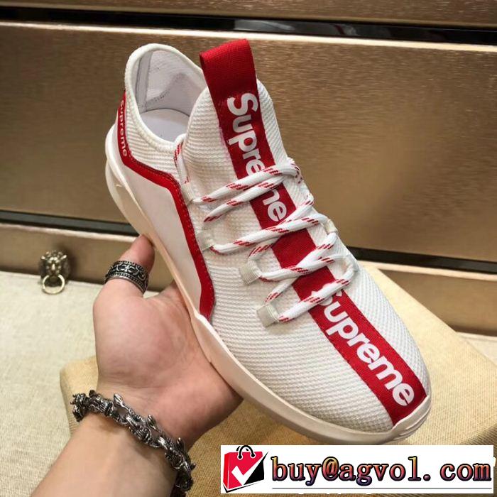  目前の注目ブランド ランニングシューズ 2色可選 今季新作登場 シュプリーム SUPREME 定番品質保証
