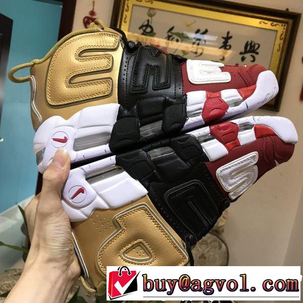  ファッションの最先端！ 2018年秋冬シーズン ハイトップシューズ シュプリーム SUPREME Air More Uptempo 希少性の高い