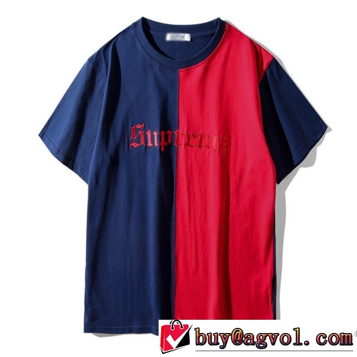 肌に馴染みやすい セレブ風 2018春夏新作 半袖Tシャツ シュプリーム SUPREME 2色可選