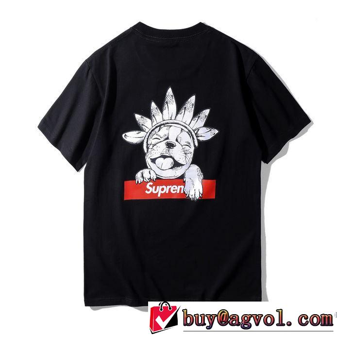 2色可選 ラックスした雰囲気 2018春夏新作 半袖Tシャツ お洒落自在 シュプリーム SUPREME