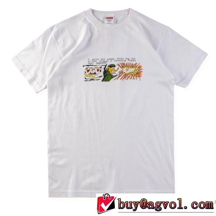 2018春夏新作 クールビズ シュプリーム SUPREME 2色可選 半袖Tシャツ 大人キレイに仕立てる