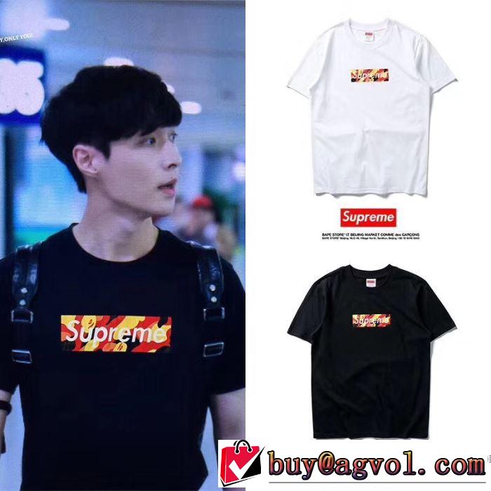  シュプリーム SUPREME 2色可選 自然な肌触り 2018春夏新作 半袖Tシャツ 落ち着いた感覚