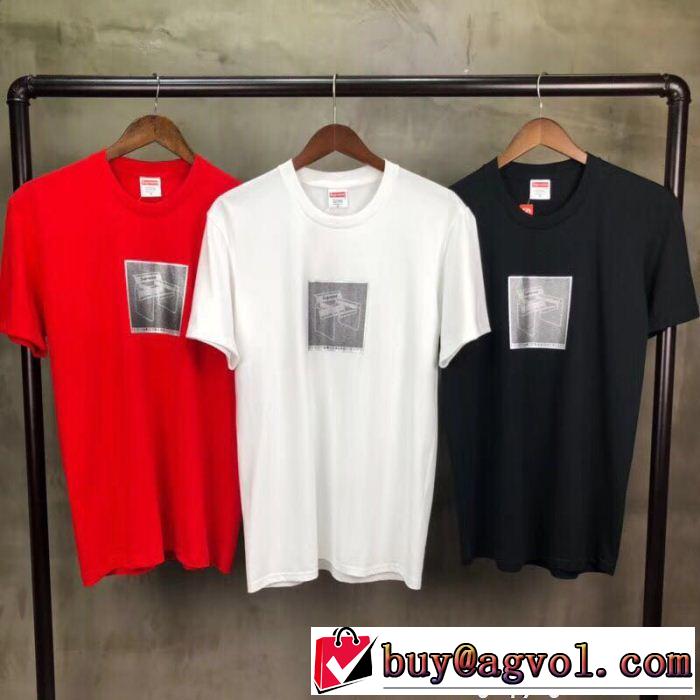  シュプリーム SUPREME 3色可選 2018最高ランキング 半袖Tシャツ 大人気ブランド