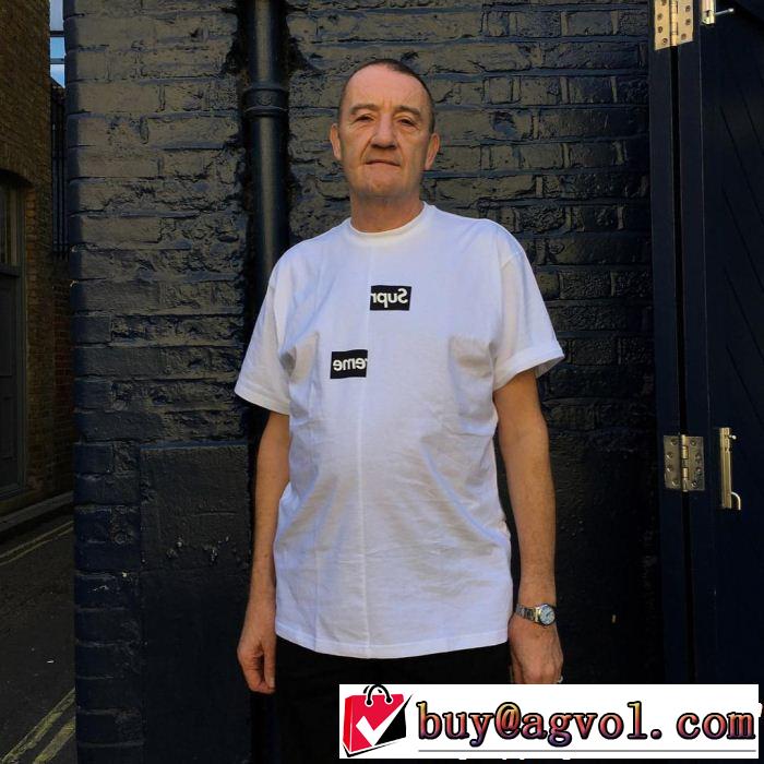 芸能人愛用 Supreme CDG XSplit Box Logo Tee 18FWTシャツ/半袖 2色選択可ファッションの最先端！