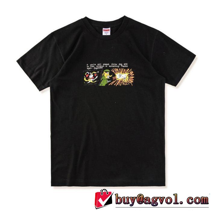 良好品SUPREME 18FW DOG SHIT TEE シュプリーム先行受注 Tシャツ/半袖 2色選択可 秋冬セール