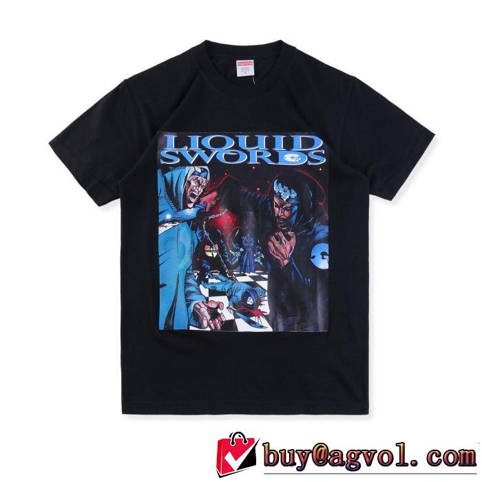 個性的なモデル Supreme 18FW Liquid Swords Tee Tシャツ/半袖 4色選択可秋冬大活躍