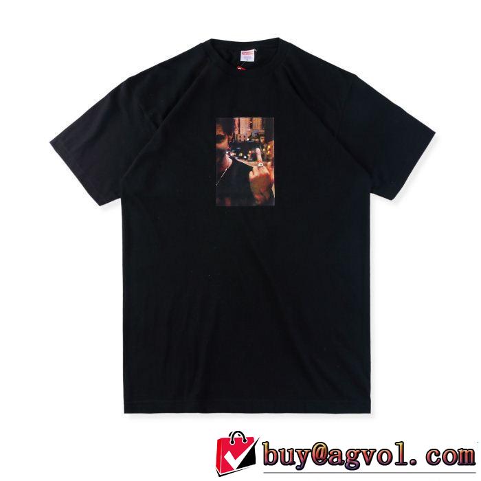 SUPREME シュプリーム 2色可選 Supreme blessed dvd tee 18FW 定番品質保証 今季爆発的な人気 半袖Tシャツ