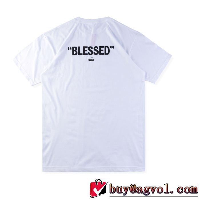 SUPREME シュプリーム 2色可選 Supreme blessed dvd tee 18FW 定番品質保証 今季爆発的な人気 半袖Tシャツ