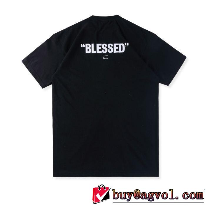 SUPREME シュプリーム 2色可選 Supreme blessed dvd tee 18FW 定番品質保証 今季爆発的な人気 半袖Tシャツ