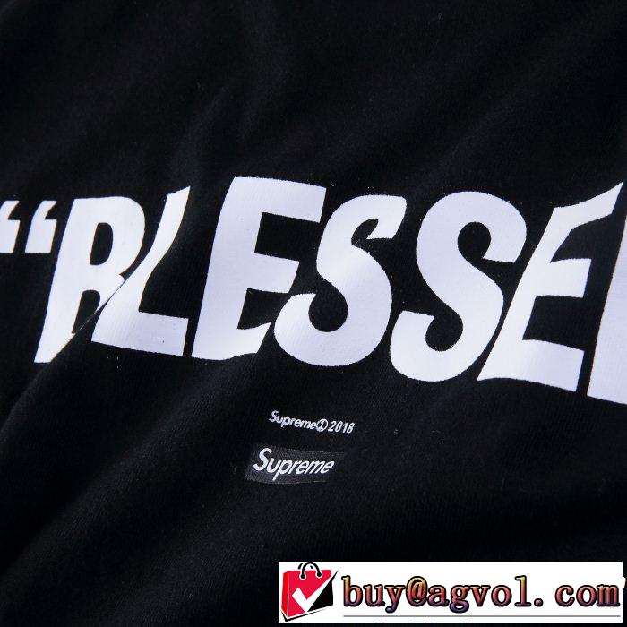 SUPREME シュプリーム 2色可選 Supreme blessed dvd tee 18FW 定番品質保証 今季爆発的な人気 半袖Tシャツ