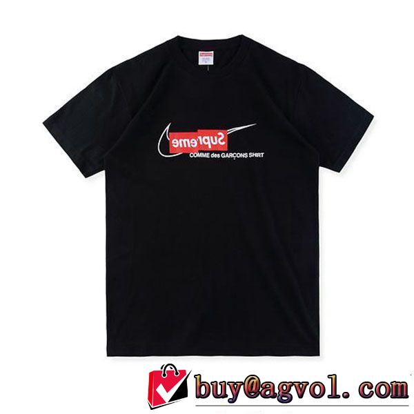 2色可選 2018年人気満々のブランド SUPREME シュプリーム 半袖Tシャツ Supreme x COMME des GARONS SHIR