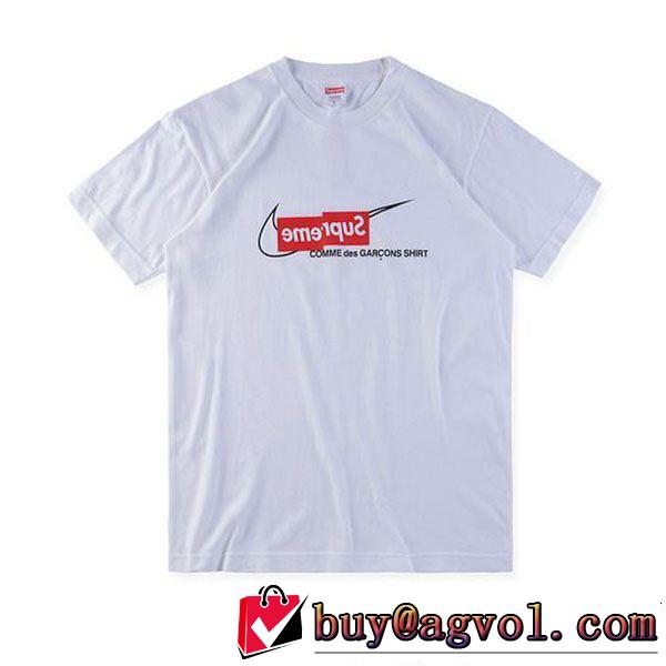 2色可選 2018年人気満々のブランド SUPREME シュプリーム 半袖Tシャツ Supreme x COMME des GARONS SHIR