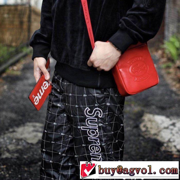  売上ランキング1位 Supreme 18SS Lacoste Reflective Grid Nylon Track Pantスエットパンツ