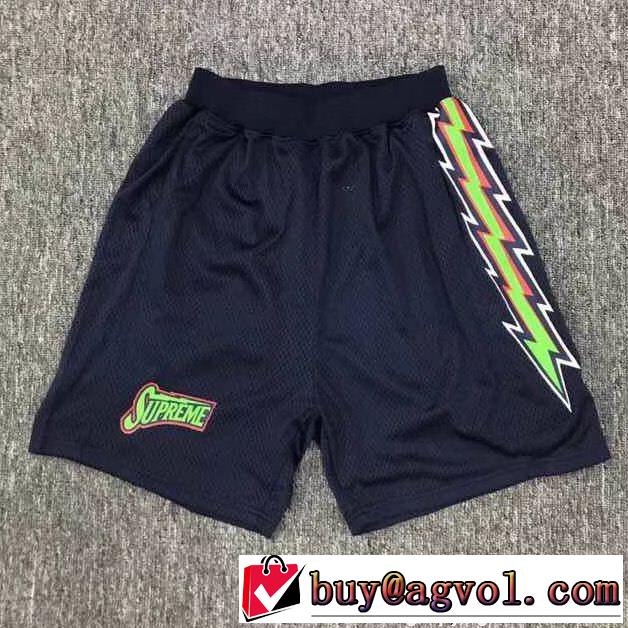  伸縮性よい Supreme 18ss Bolt Basketball Shor 上品でファッション スエットパンツ4色可選