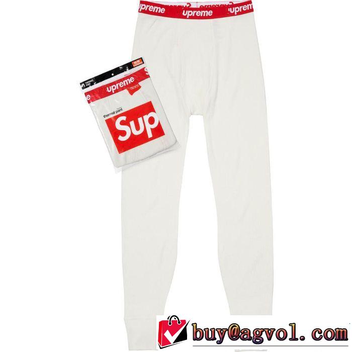 人目を引く存在SupremeHanes Thermal Pantスエットパンツ大人カジュアル実用品