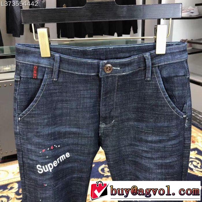 2018年人気満々のブランド 上品でファッション 秋冬トレンド SUPREME シュプリーム デニムパンツ
