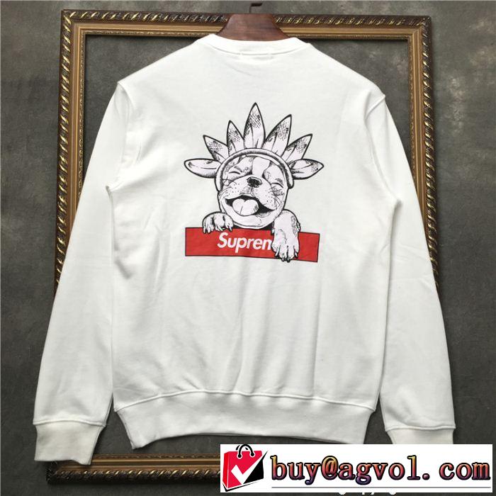 全国無料新品SUPREMEシュプリームパーカーコピー可愛いプリントブラック、ホワイトプルオーバーパーカー